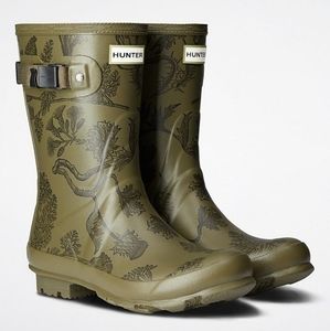 NEW Hunter Norris Botanical Field Boots, Size 8